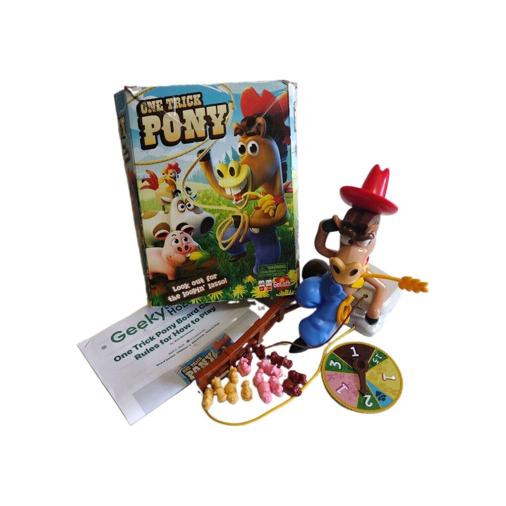 Goliath One Trick Pony Kids Game Animal Round-Up Ages 4+ Battery Op 2-5 players